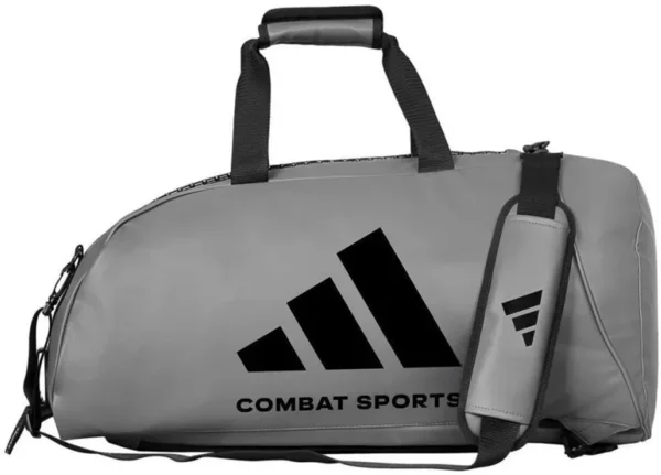 ADIDAS 2in1 Bag PU Combat Sports S, grey/black sporttáska vállon hordható (AlzaPlus+)