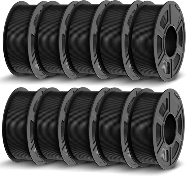 JAYO PLA filament 1.75mm (10x1.1kg, fekete)