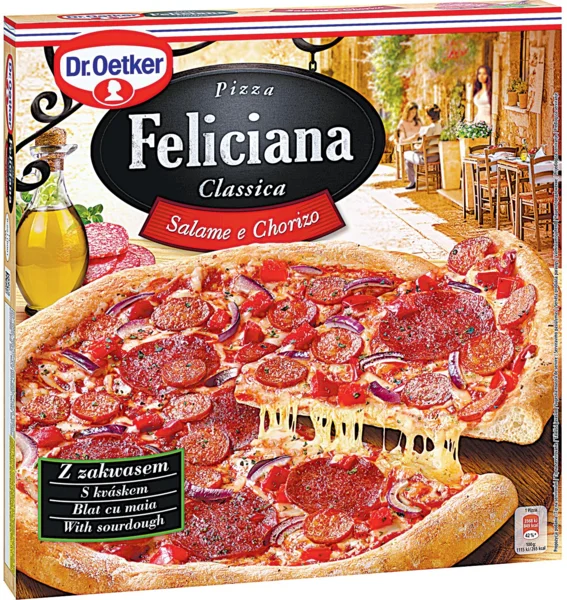Dr. oetker feliciana szalámi-chorizo pizza, 320 g