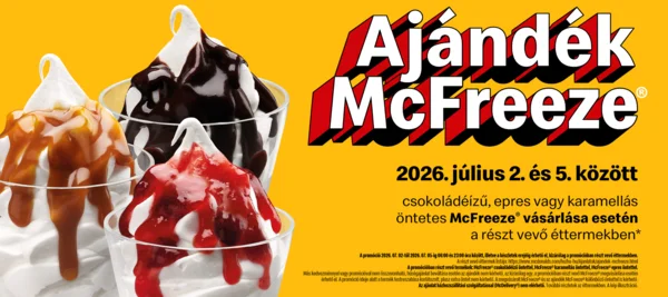 Ajándék McFreeze, McFreeze termékek mellé