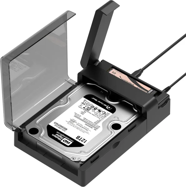 Sabrent M.2 SSD és SATA HDD/SSD dokkoló állomás