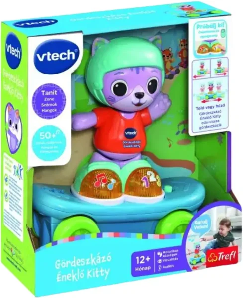 Tanuló gördeszkázó cica bébijáték V-Tech