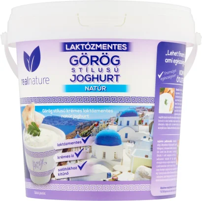 Real Nature Proxy görög stílusú krémes laktózmentes natúr joghurt 1 kg