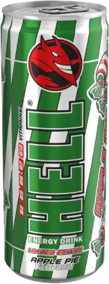 HELL lime- és mentaízű, koffeintartalmú, szénsavas, alkoholmentes ital 250 ml