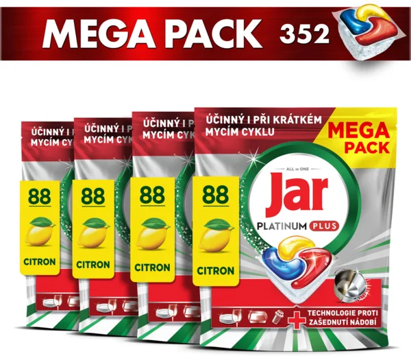 JAR Platinum Plus Lemon 352 darab mosogatógép tabletta (AlzaPlus+)