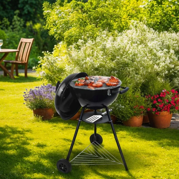 Gregman Elektromos és fatüzelésű grill 2 az 1-ben, 60 fokos sütéshez (GM-ROAST 60)