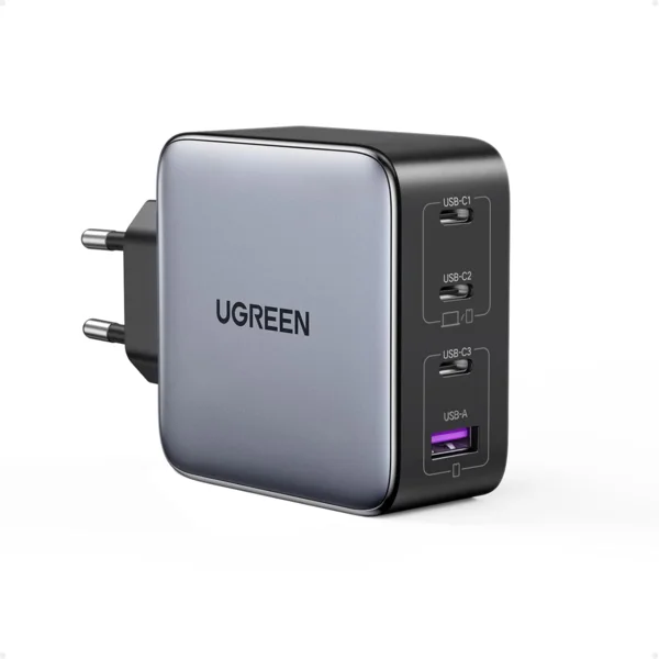 UGREEN Nexode 100W 4 portos GaN USB-C PD gyorstöltő hálózati adapter
