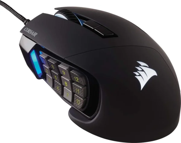 Corsair Scimitar RGB Elite vezetékes MOBA/MMO gamer egér