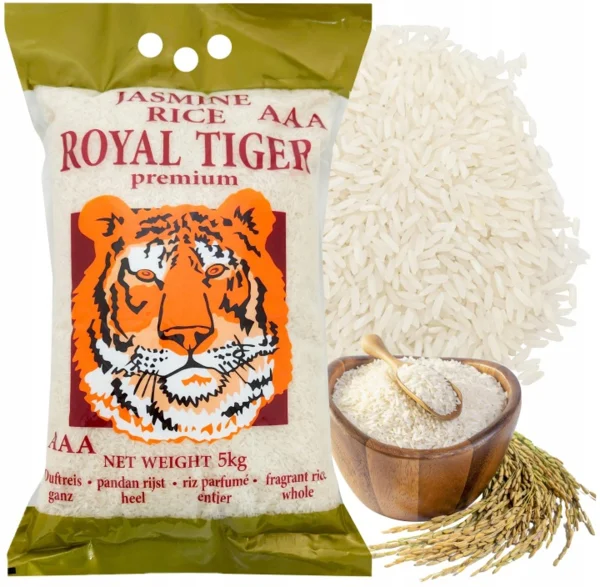 Jasmine Rice jázmin rizs Royal Tiger 5 kg