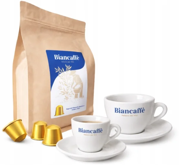 Biancaffé Nespresso kompatibilis kávékapszula (100 db) + 2 db AJÁNDÉK cappuccino csésze