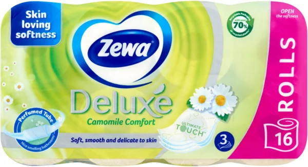 Zewa Deluxe Camomile Comfort toalettpapír 3 rétegű 16 tekercs