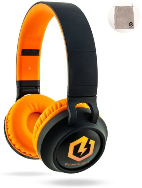 PowerLocus Buddy Kids Black/Orange vezeték nélküli fül-/fejhallgató