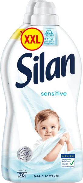Silan Sensitive öblítő duopack 152 mosás, 2x1672 ml - 3344 ml