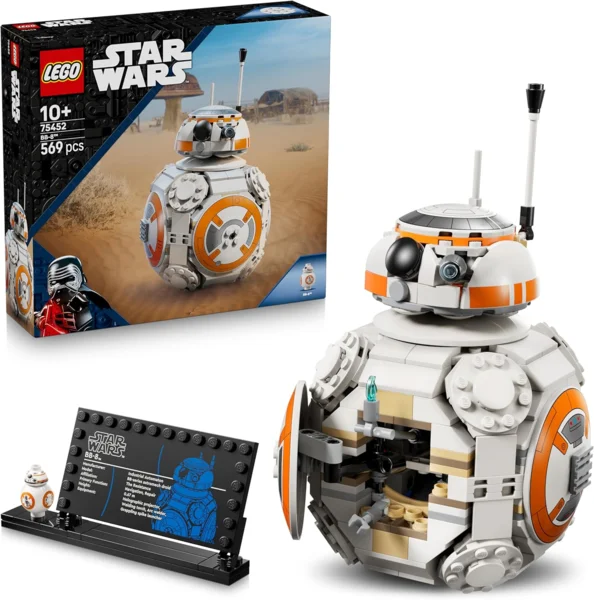 LEGO Star Wars 75452 BB-8 droid kiállítható építőkészlet gyerekeknek és rajongóknak