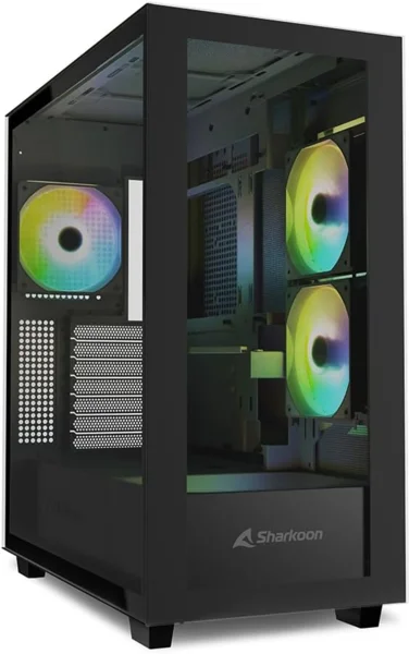 Sharkoon Rebel C60 RGB fekete midi torony számítógépház