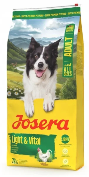 Josera Felnőtt Light&Vital 12,5kg Kutyaeledel túlsúlyos kutyáknak baromfival