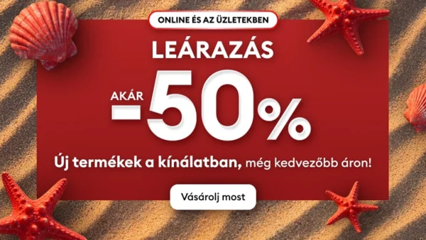 Akár -50% LEÁRAZÁS