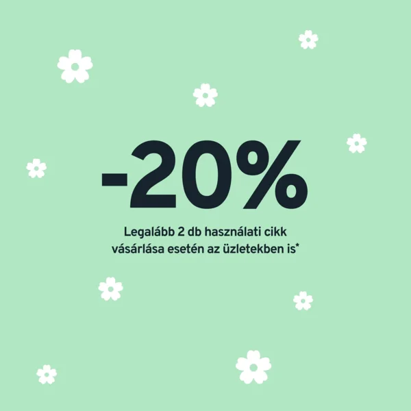 -20% legalább 2 db használati cikk vásárlásakor