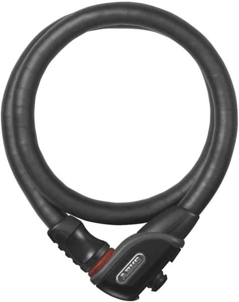 ABUS 8960 TexFL Phantom sodronyköteles kerékpárzár (110 cm hosszú, vázrögzítő tartóval)