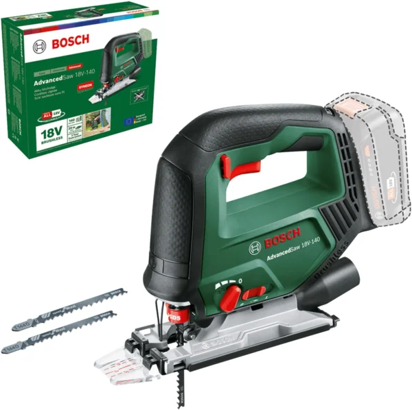 Bosch AdvancedSaw 18V-140 akkus szúrófűrész, kefe nélküli motor, akku és töltő nélkül