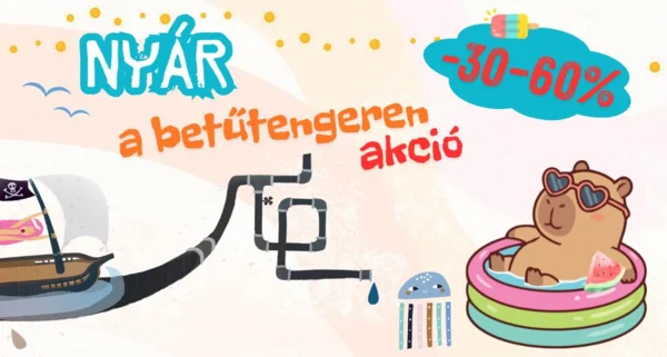 Nyár a betűtengeren (30-60% akció)