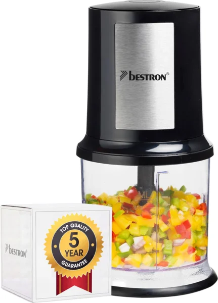Bestron AKC200 elektromos aprítógép, 400W, 500ml, fekete/ezüst