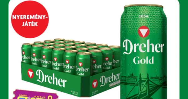 Dreher Gold minőségi világos sör 5% 24 doboz