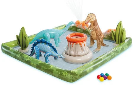 Intex felfújható medence - Jurassic Adventure, 201 x 201 x 36 cm