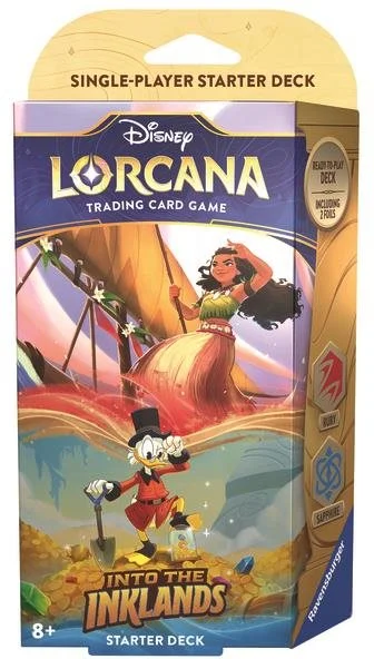 Ravensburger Disney Lorcana: Into the Inklands - Starter Deck Ruby & Sapphire gyűjthető kártya