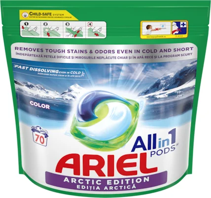 Ariel Capsule Arctic Edition Color mosókapszula, 70 mosás