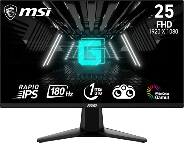 MSI G255F 24.5" FHD Rapid IPS Gaming Monitor, 180Hz, 1ms