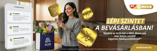 4 000 Ft ALDI kupon + Ingyenes szállítás a MOL Move-ban!