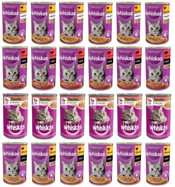 Whiskas Ízkeverék Nedves Macskaeledel Adult Whiskas hal nélkül 24x400g