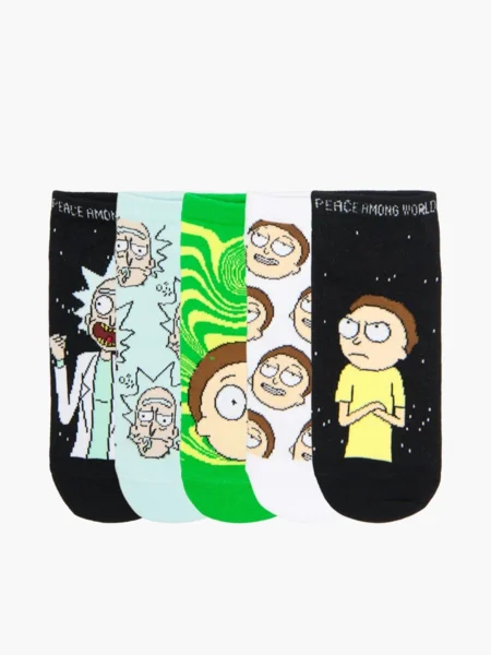 5 pár mintás zokni Rick and Morty (690IY-71X)