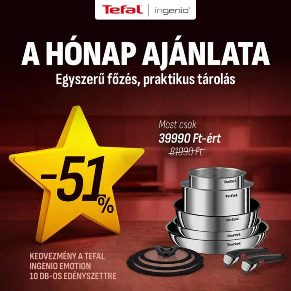 Edényszett Tefal Ingenio Emotion 10 db L897AS74