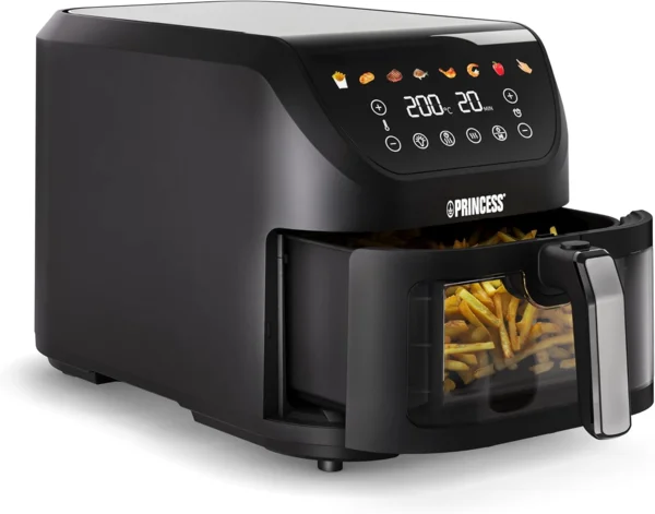 Princess SlimFry 182257 digitális forrólevegős sütő, 8L, 2000W