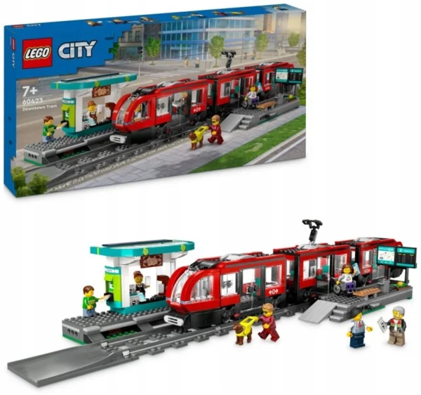 LEGO 60423 City Városi villamos állomással