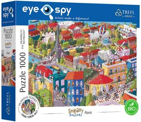 Trefl Puzzle Eye-Spy Sneaky Peekers, Párizs 1000 darabos