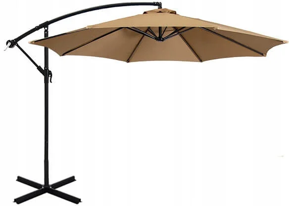 Függő napernyő 2,7 m, khaki