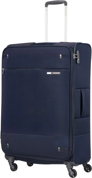 Samsonite Base Boost bővíthető bőrönd, 78 cm, sötétkék