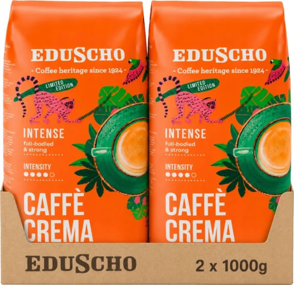 Caffe Crema Intense Eduscho szemes kávé 2 x 1 kg