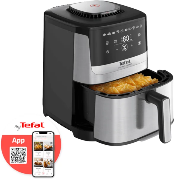Forrólevegős fritőz Tefal Easy Fry Silence EY552DE0 Rozsdamentes/Fekete