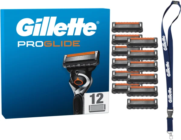GILLETTE ProGlide 12 darab + kulcstartó borotvabetét (AlzaPlus+)