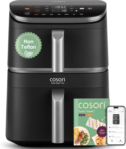 COSORI TurboBlaze 10,8L okos forrólevegős sütő, ezüst