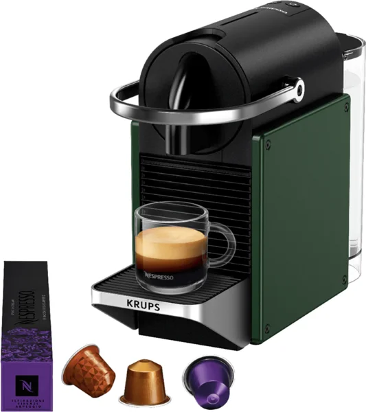 Kapszulás kávéfőző KRUPS Nespresso Pixie Redesign XN306310 Zöld/Fekete