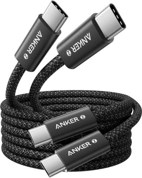 Anker USB-C - USB-C kábel, 240W, 2x1.8m, fekete