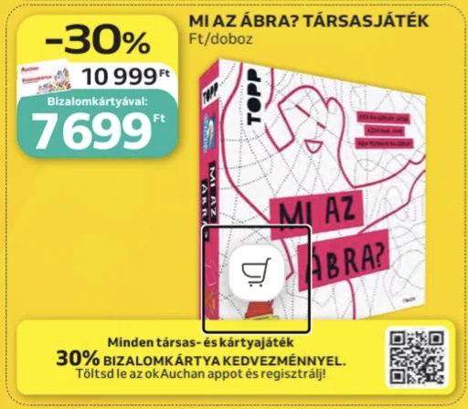 Társasjátékok bizalomkártyával 30% kedvezménnyel