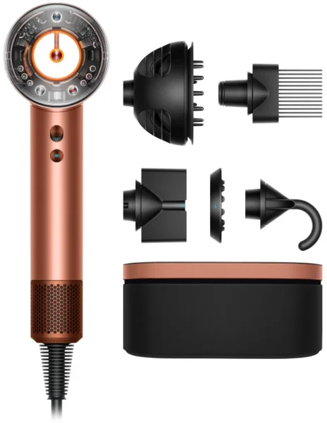 Dyson Supersonic Nural™ Curly+Coily hajszárító (Amber Silk / Pink Champagne)
