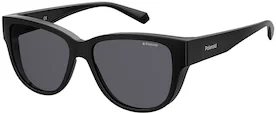Polaroid, Polarizált wayfarer napszemüveg, Fekete, 58-17-145 Standard