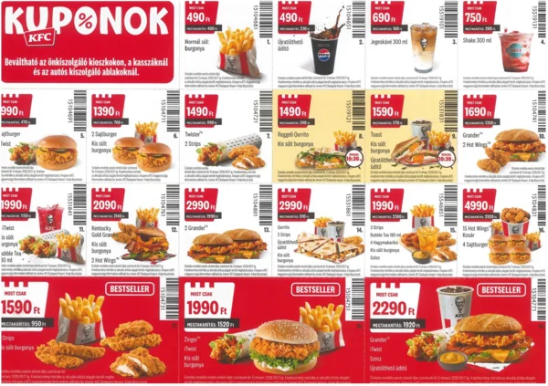 KFC Kuponok Újratöltve - 09.17-ig